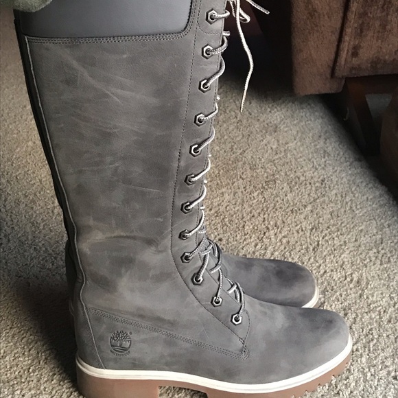 grey timbs womens